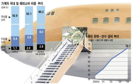 외국여행에 … 유학에 … 해외에선 급증