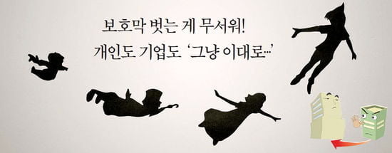 보호막 벗는 게 무서워! 개인도 기업도 '그냥 이대로…'