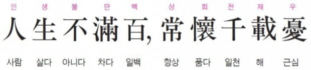 사람은 백년도 못살면서, 항상 천년의 근심을 안고 사네 - 태평어람