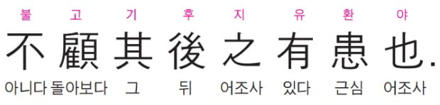 그 뒤에 있는 환난을 돌아보지 못한다. - 설원
