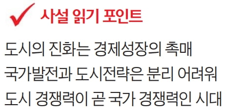 경제가 발전하고 산업이 고도화될수록 도시도 진화한다