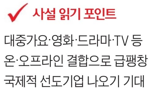 엔터테인먼트는 좋은 일자리 창출하는 유망산업