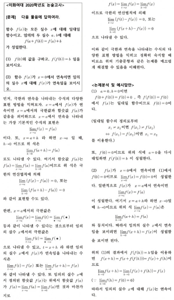 함수의 연속성과 미분가능성