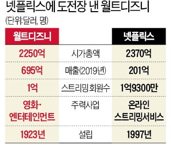 OTT 앞세운 디즈니, 넷플릭스와 정면승부