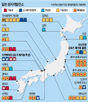 10년 만에 원전 확대하는 일본…'46살 원전' 재가동