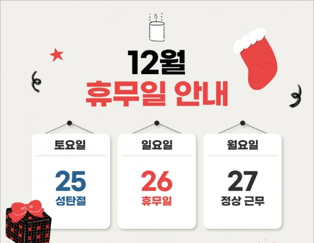 올해 성탄절은 왜 대체휴일이 없을까?
