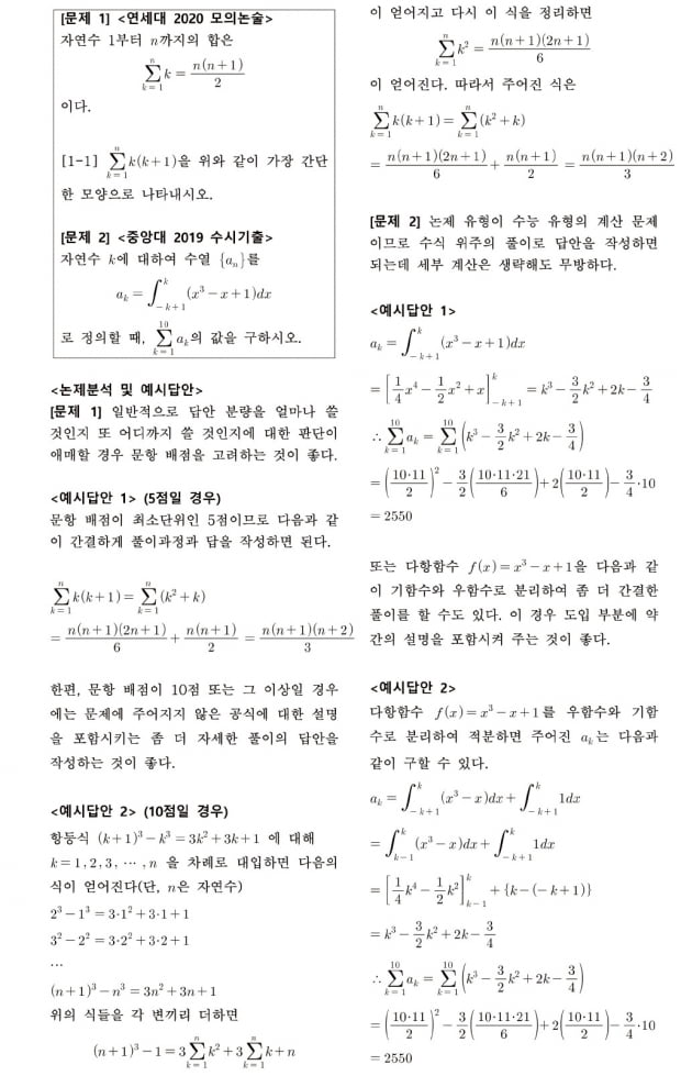 논술답안 작성의 핵심 원리는 '의사소통'이다