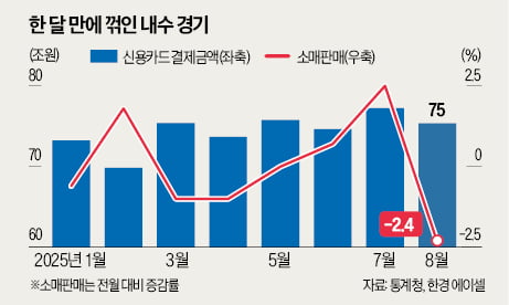 소비쿠폰發 '반짝 호황'…온기 벌써 식었다